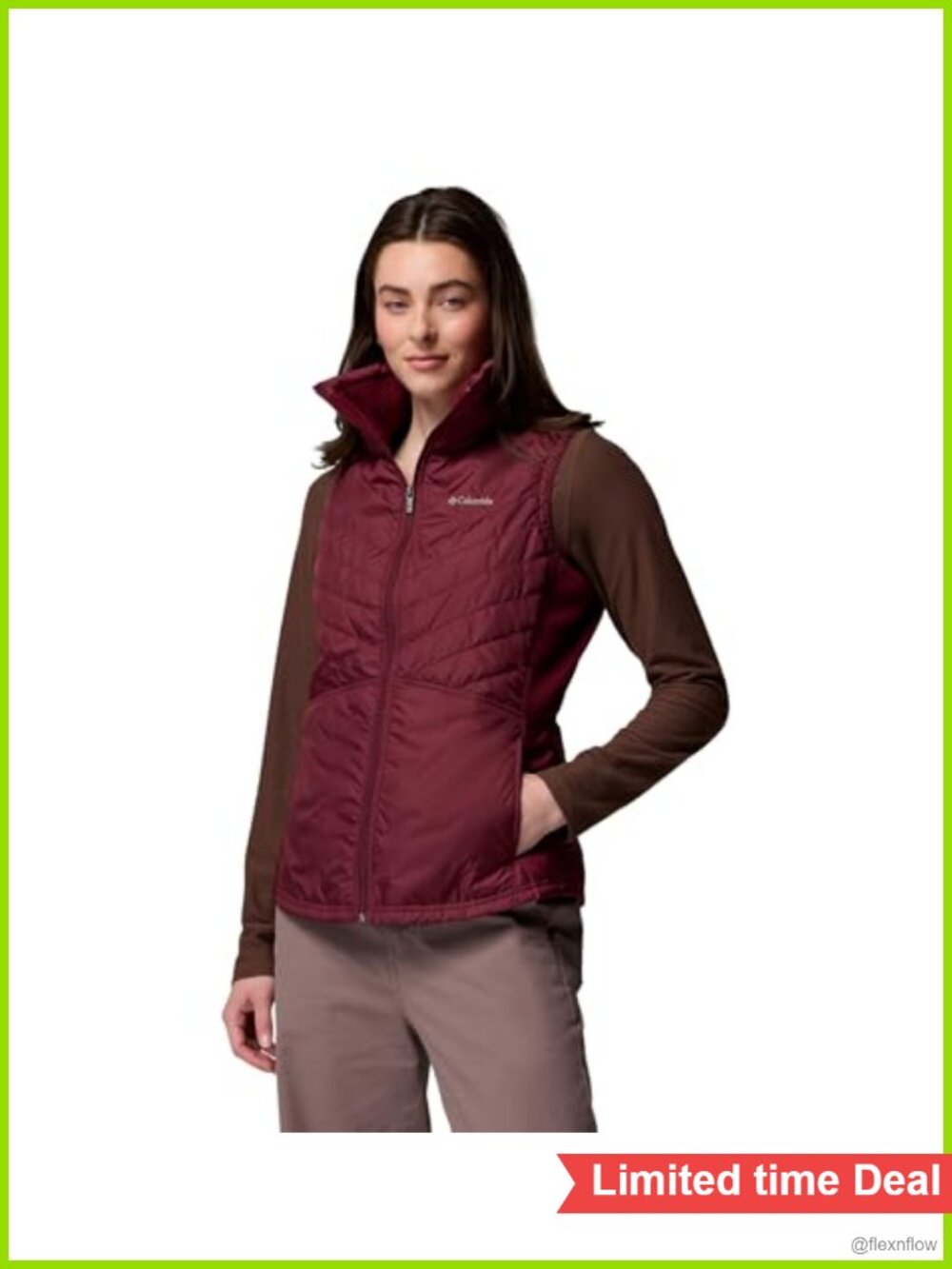Columbia Mix It Around Vest III - Quilted Microfleece Sleeveless Zip-Up